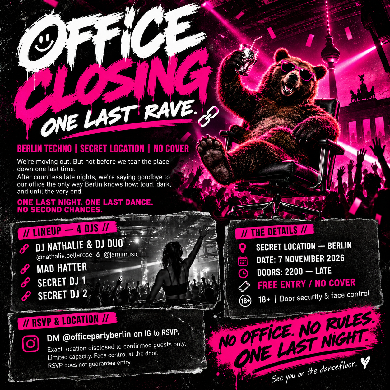 Secret Underground Office Party Berlin
