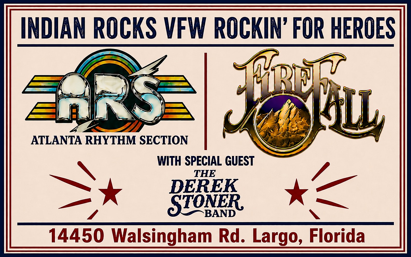 FIREFALL, ATLANTA RHYTHM SECTION, DEREK STONER