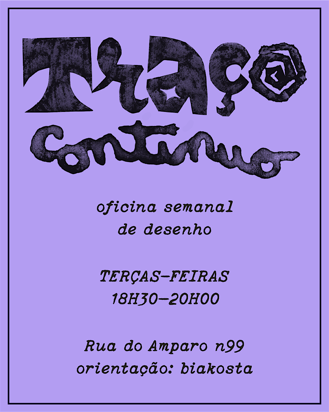 Traço Contínuo — weekly drawing workshop