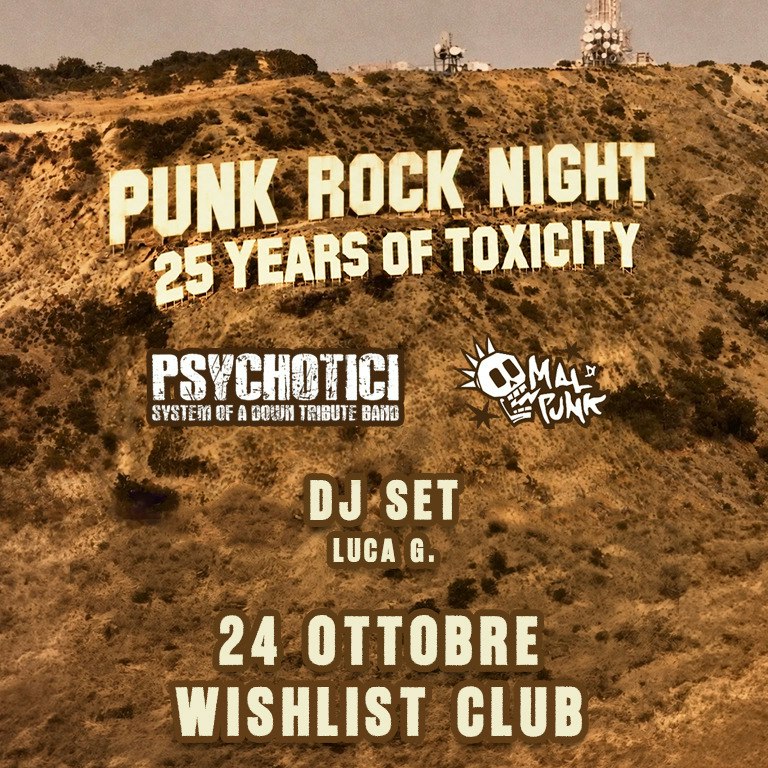 PUNK ROCK NIGHT - 25 YEARS OF TOXICITY 