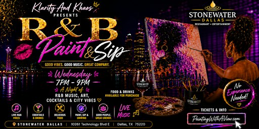 R&B Paint And Sip at Stone Water Dallas