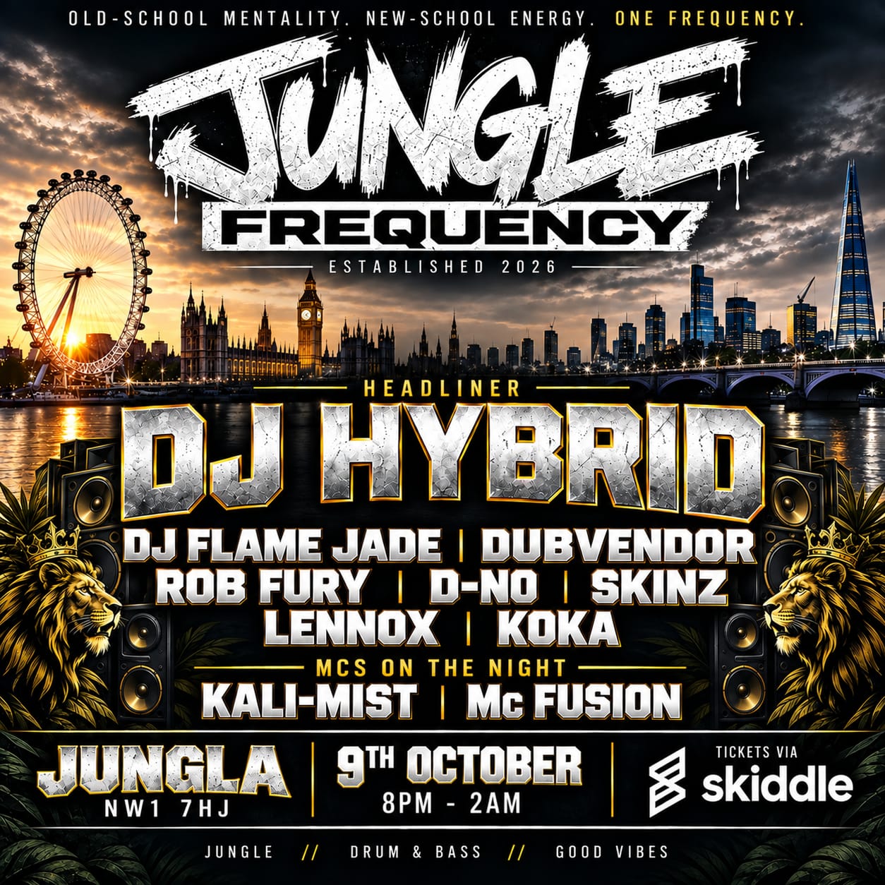 Jungle Frequency presents DJ Hybrid @Jungla