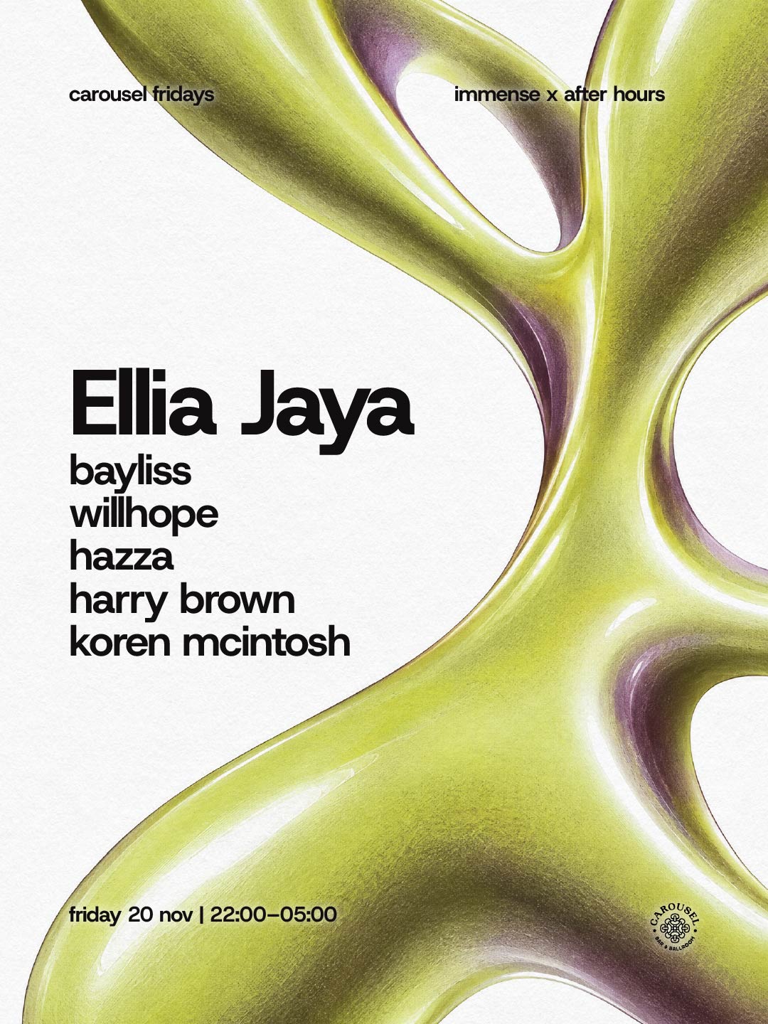 immense x AFTER HOURS presents. Ellia Jaya
