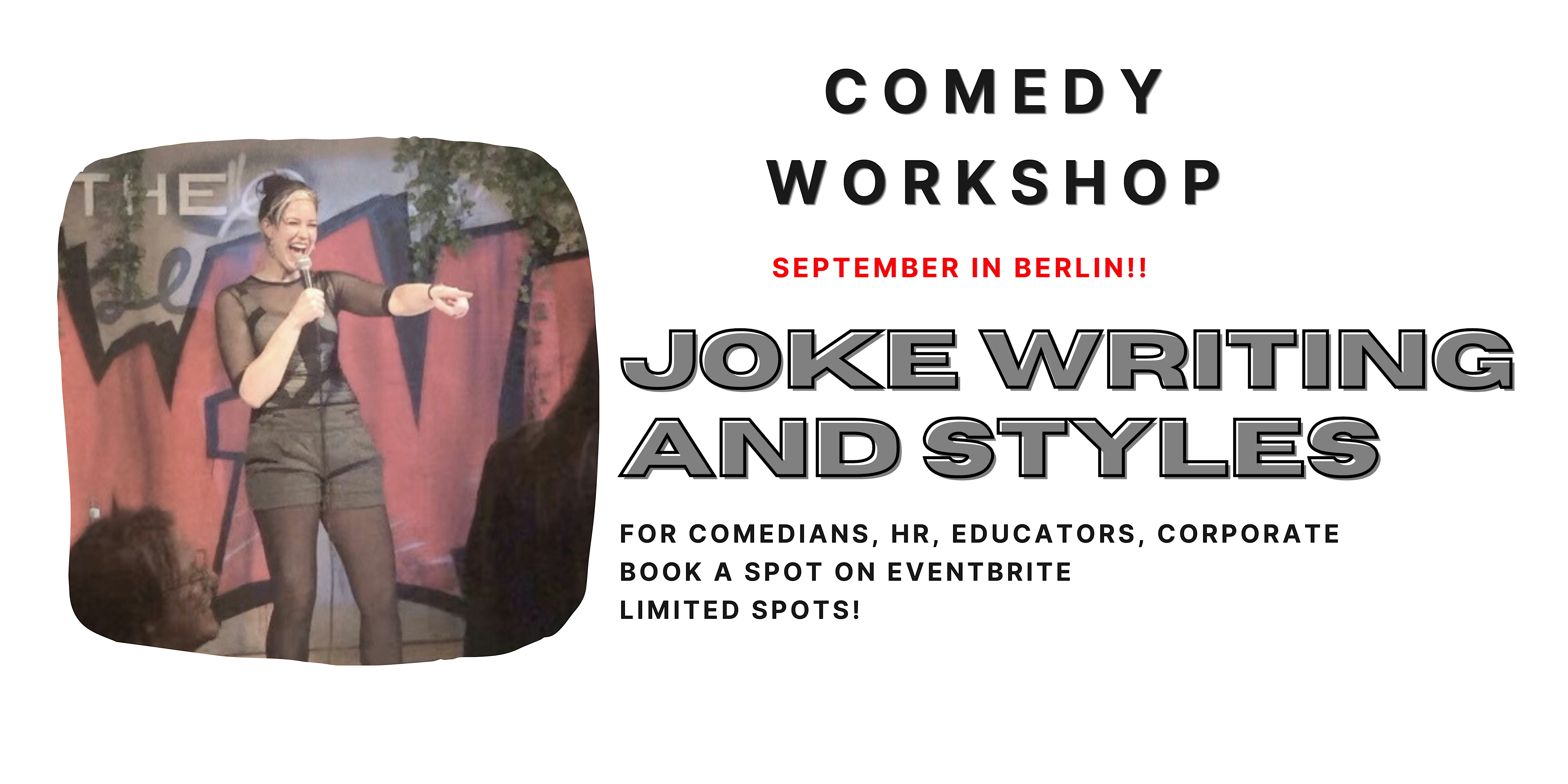 COMEDY WORKSHOP for Anyone! Focus on Joke Writing
