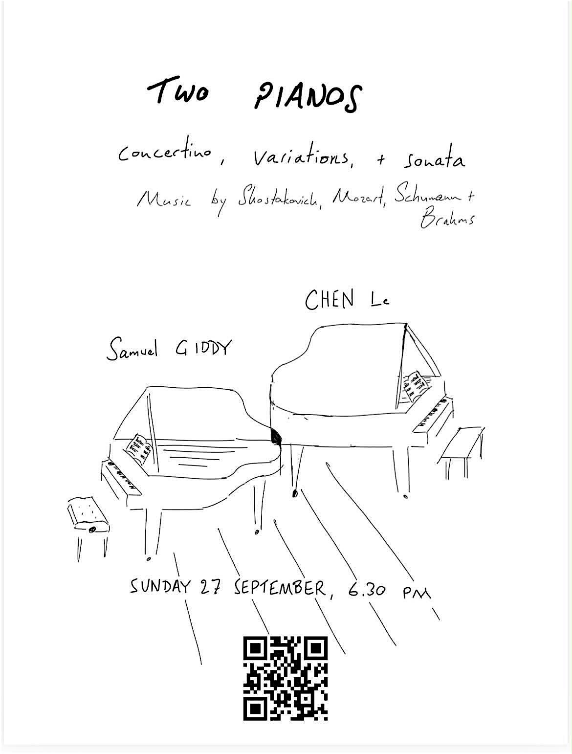 Two Pianos - Concertino, Variations and Sonata