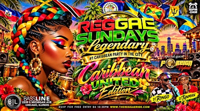 REGGAE SUNDAY: The #1 Caribbean Party In The City