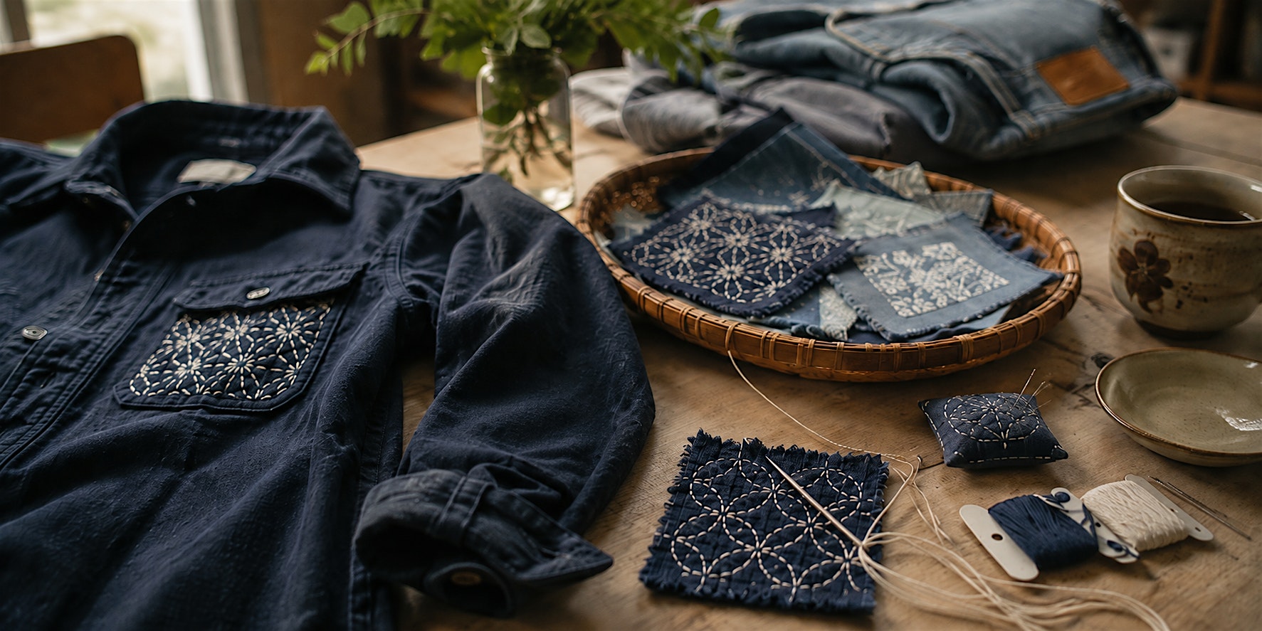 Sashiko Visible Mending Workshop: Turn Repair into Design