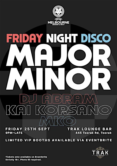 Friday Night Disco - CST2026 Melbourne