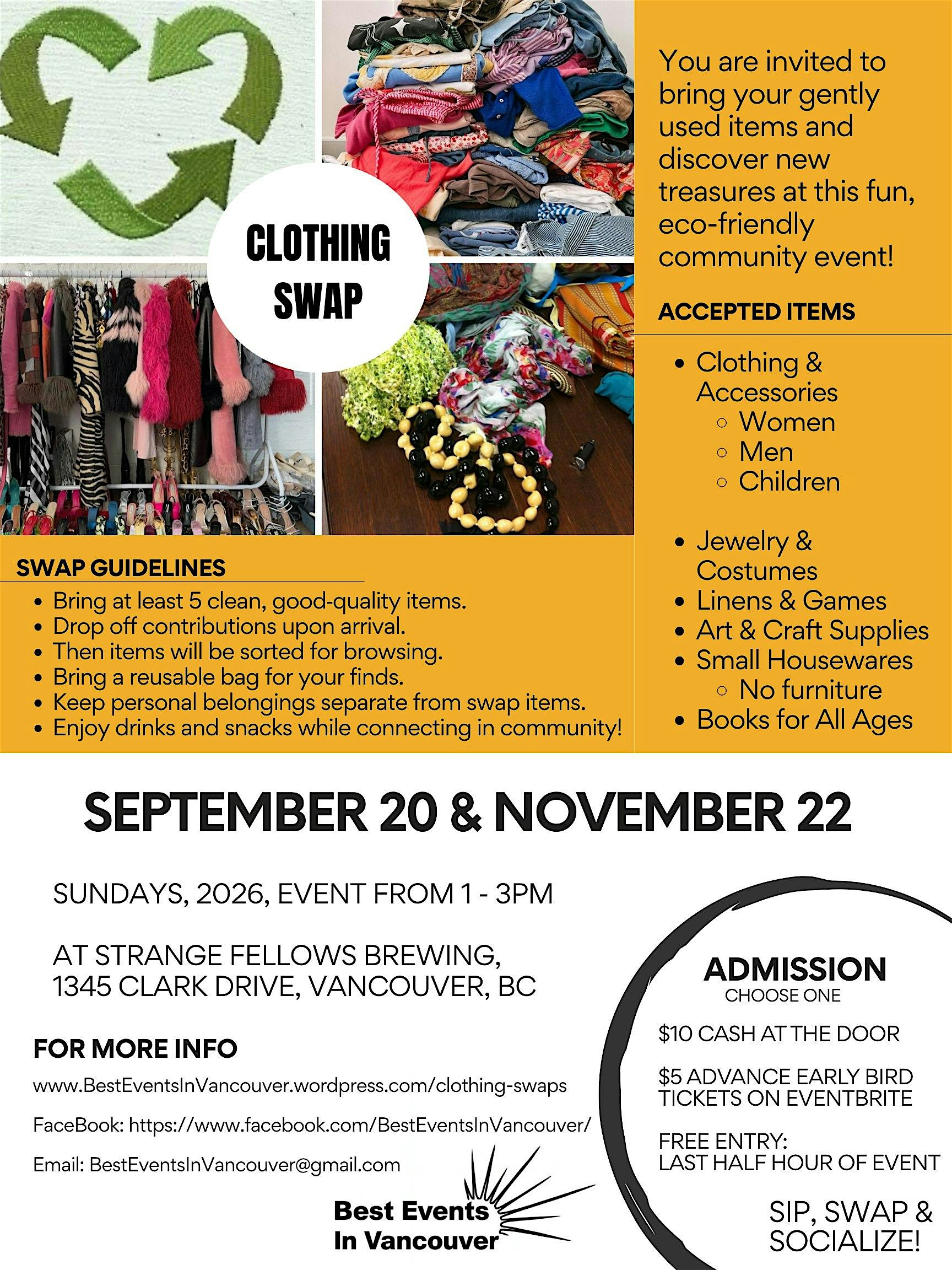 Clothing Swaps, by Best Events in Vancouver