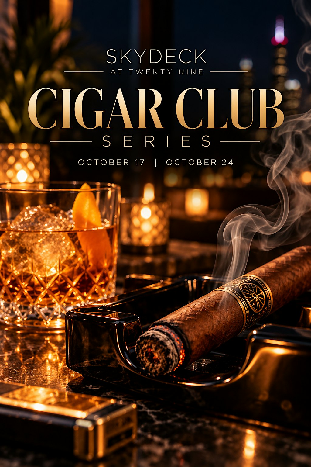 Cigar Club Series at SkyDeck at Twenty Nine Oct. 24th