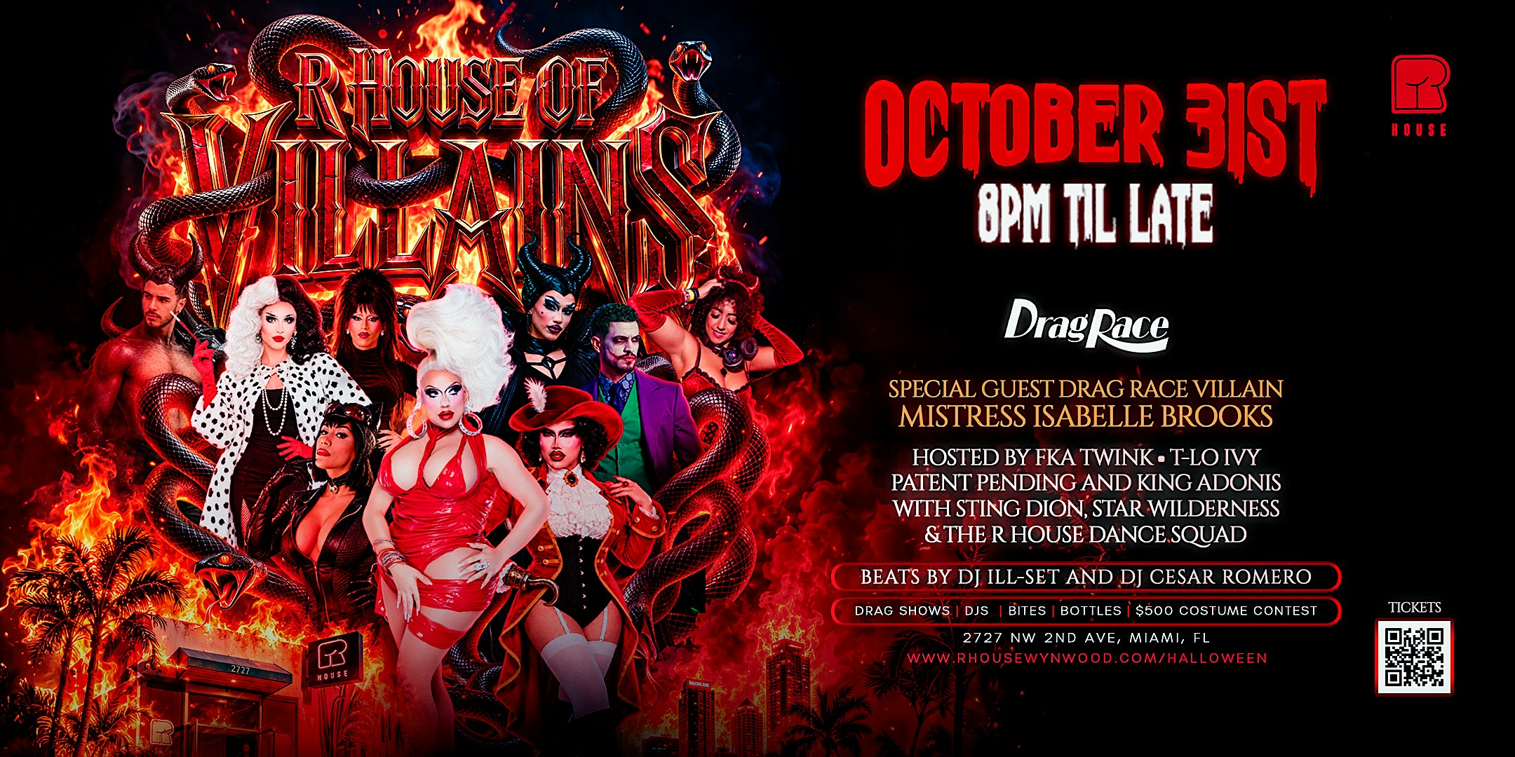 R House of Villains: Halloween w/ Drag Race's Mistress Isabelle Brooks
