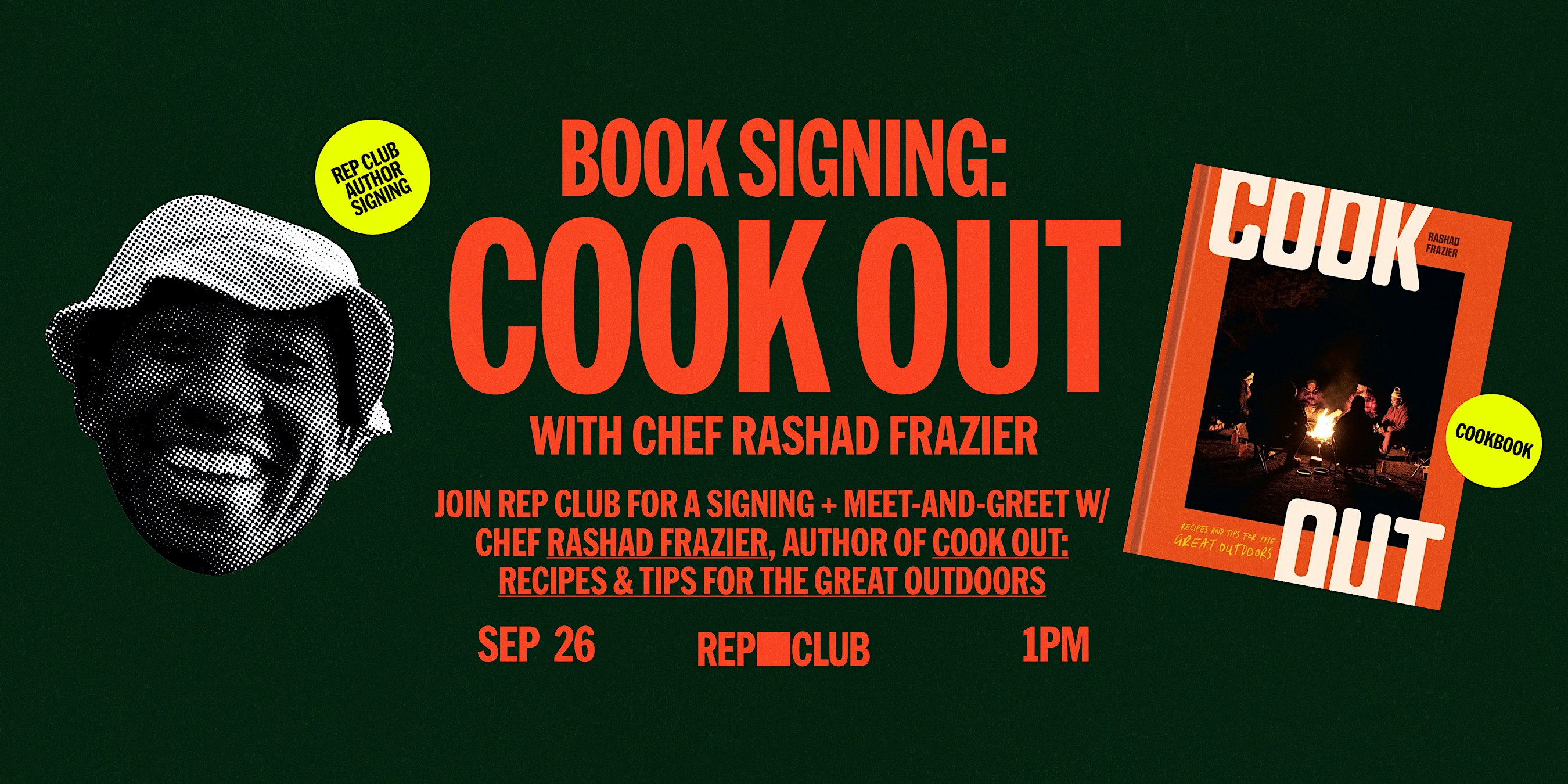 SIGNING EVENT: Cook Out  w/ Rashad Frazier