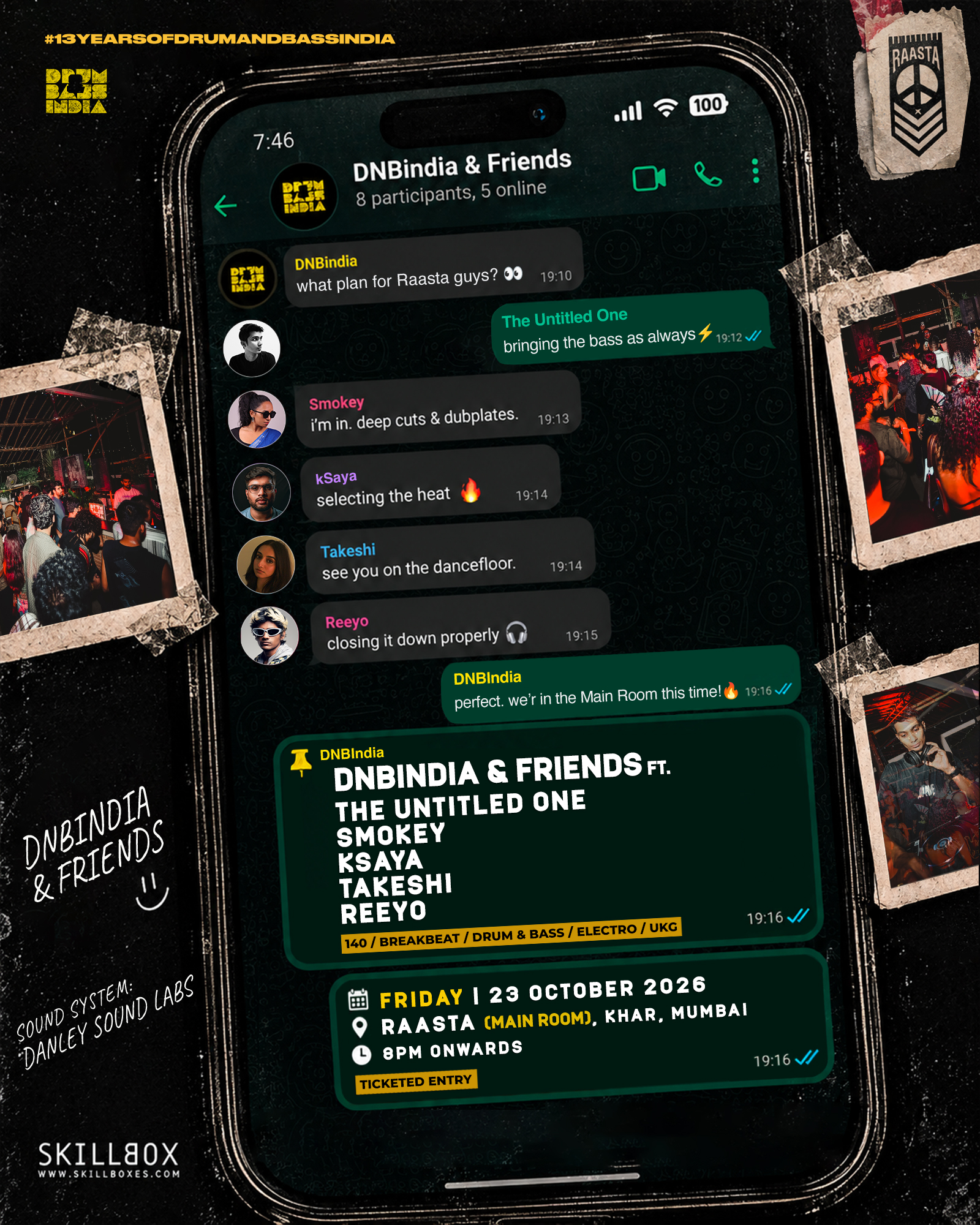 DnBIndia & Friends at Raasta Bombay (Main Room)