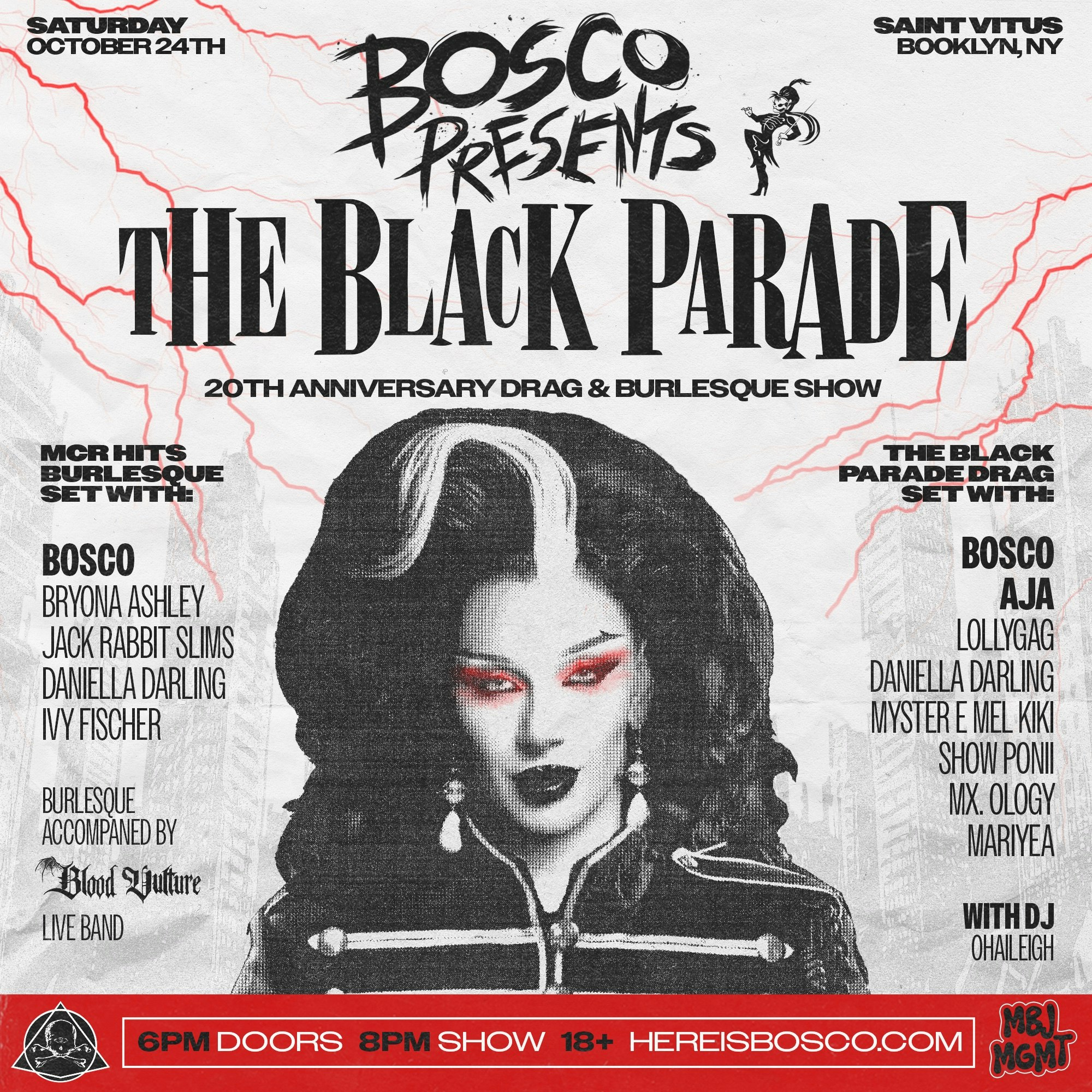 Bosco: The Black Parade Drag + Burlesque Show