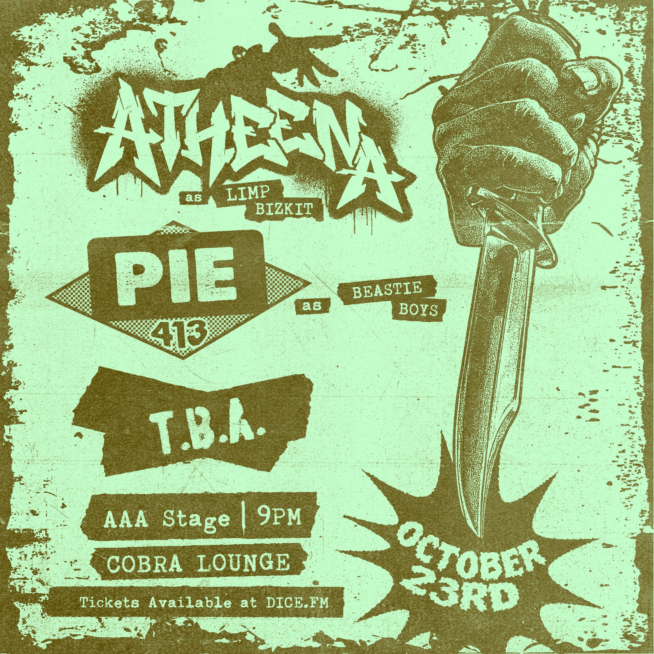 Atheena (Limp Bizkit) / PIE (The Beastie Boys) / ??? (My Chemical Romance)