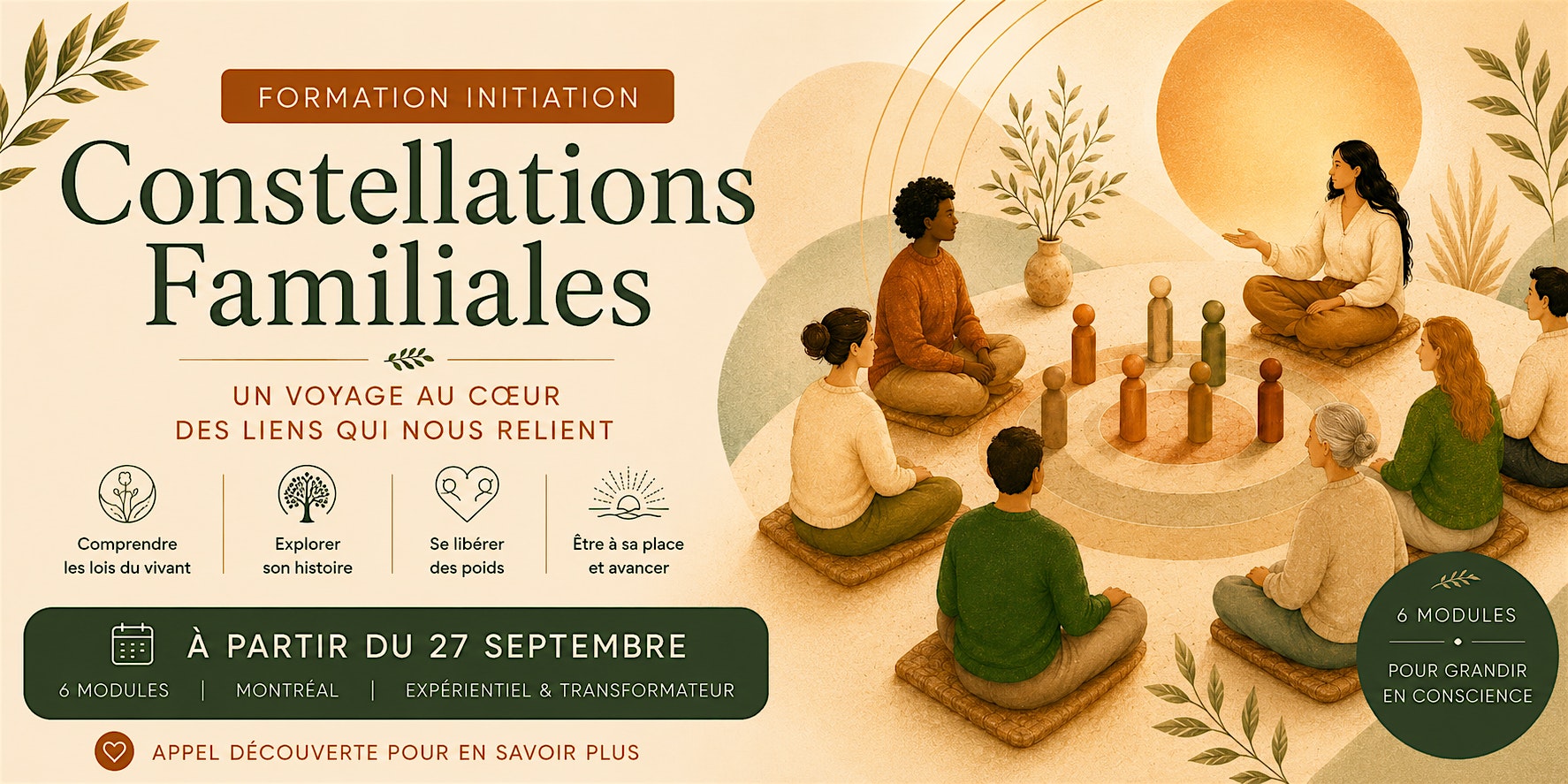 Formation Initiation aux Constellations Familiales. Les lois du vivant