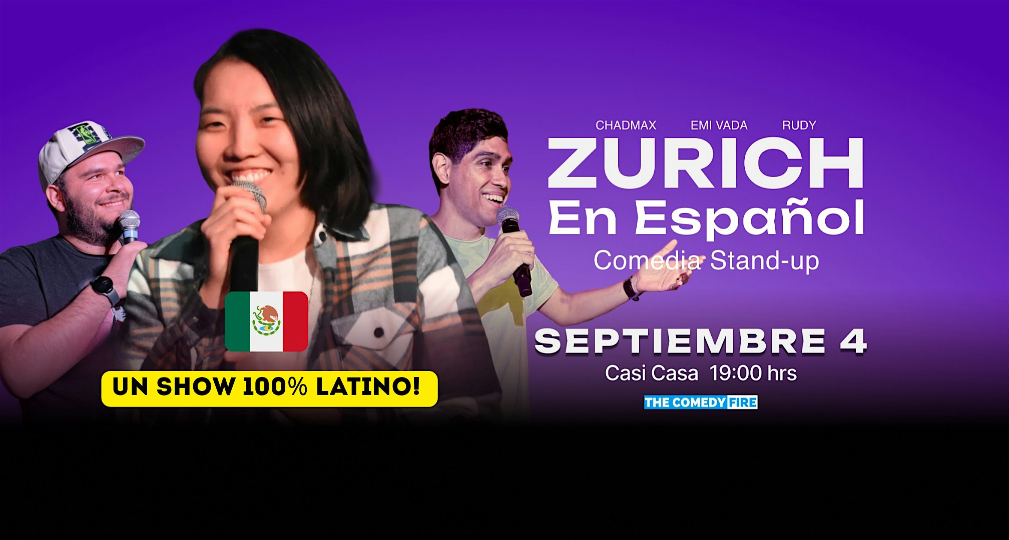 Zúrich en Español #10 - Show de comedia stand-up | con Emi Vada y Chadmax