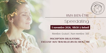 Speedating - RMA Bien-Être