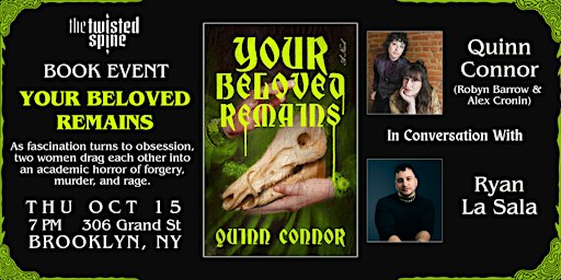 BOOK LAUNCH: YOUR BELOVED REMAINS by Quinn Connor