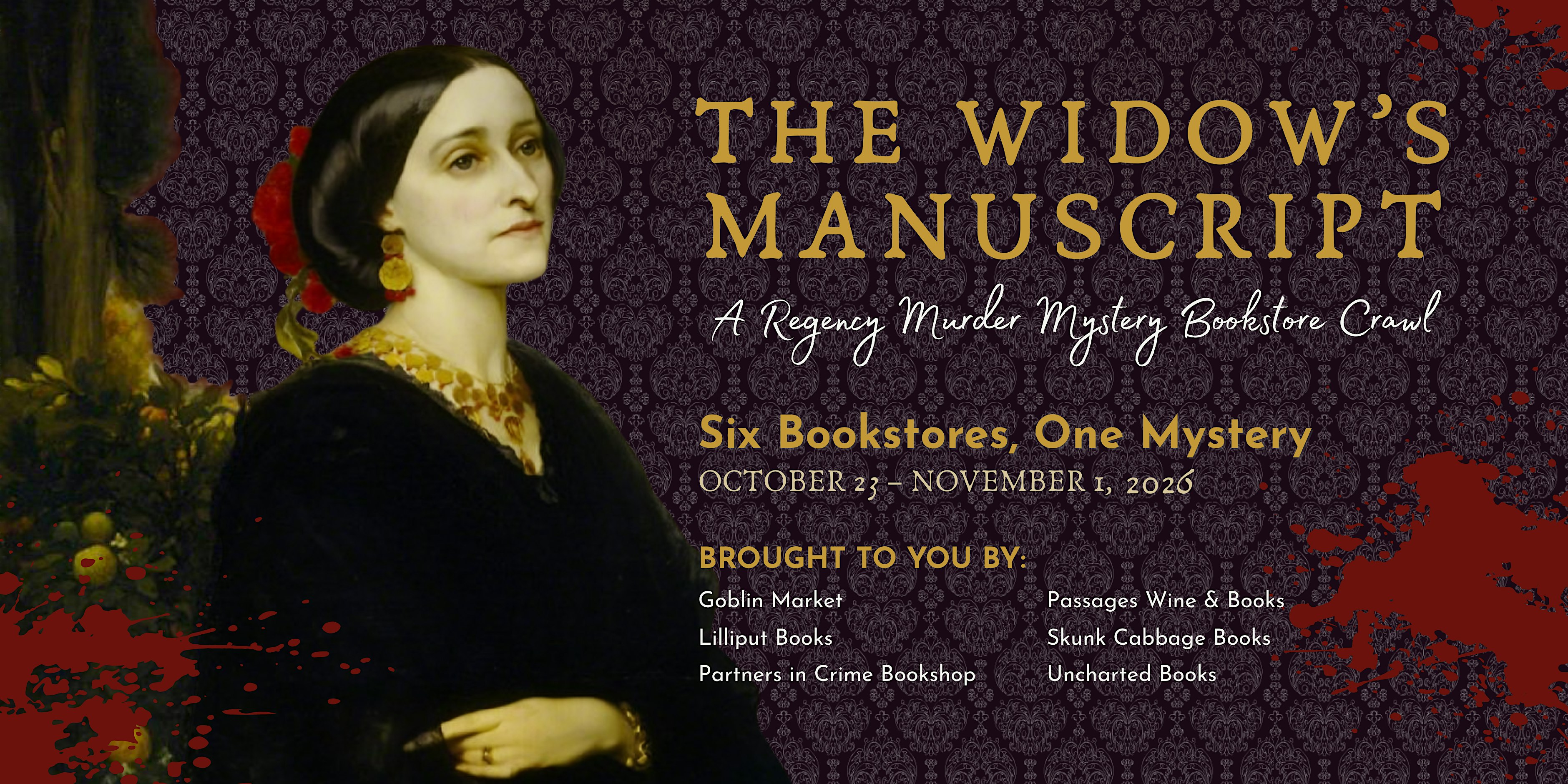 The Widow's Manuscript: A Regency Murder Mystery Bookstore Crawl