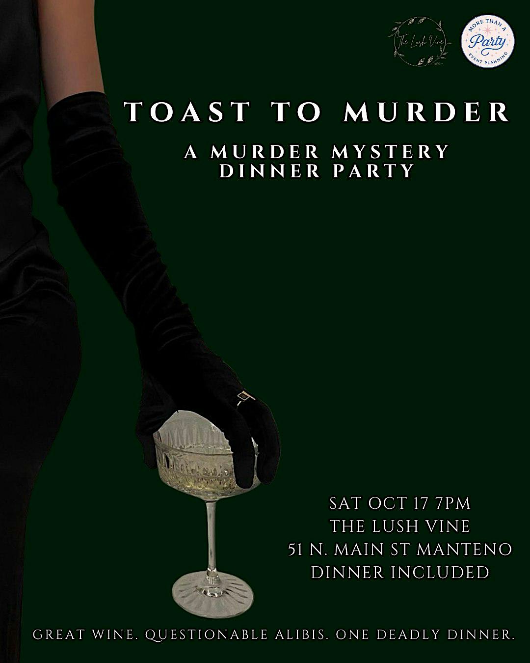 Murder Mystery Dinner Party: Toast to Murder