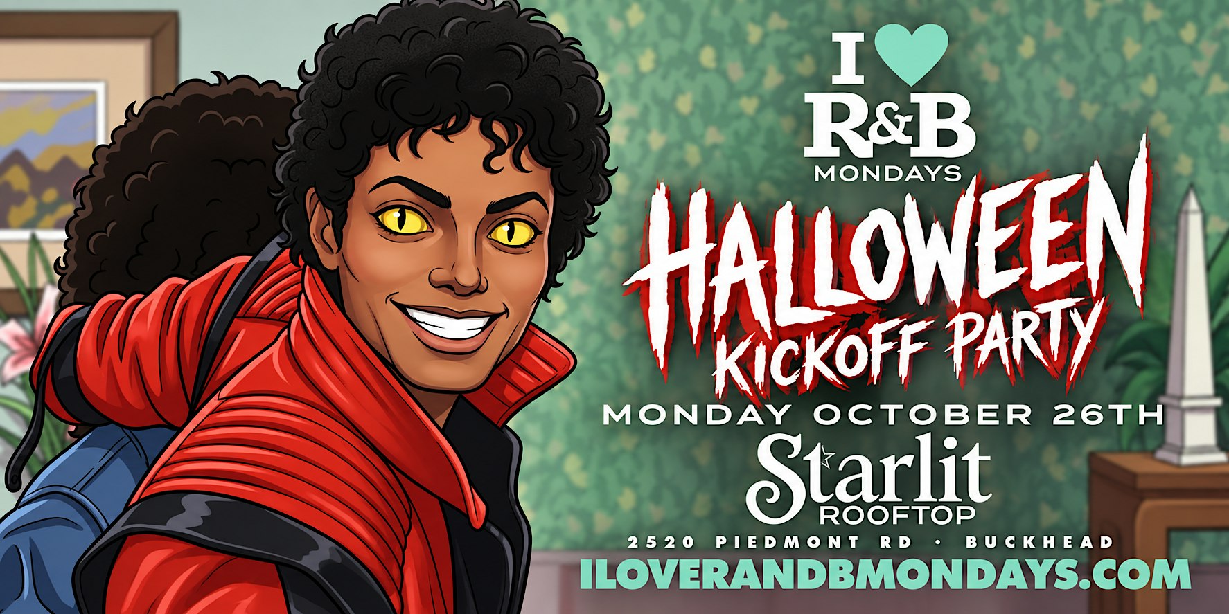 I ❤️ R&B Mondays: Halloween Kickoff Party | Starlit Rooftop