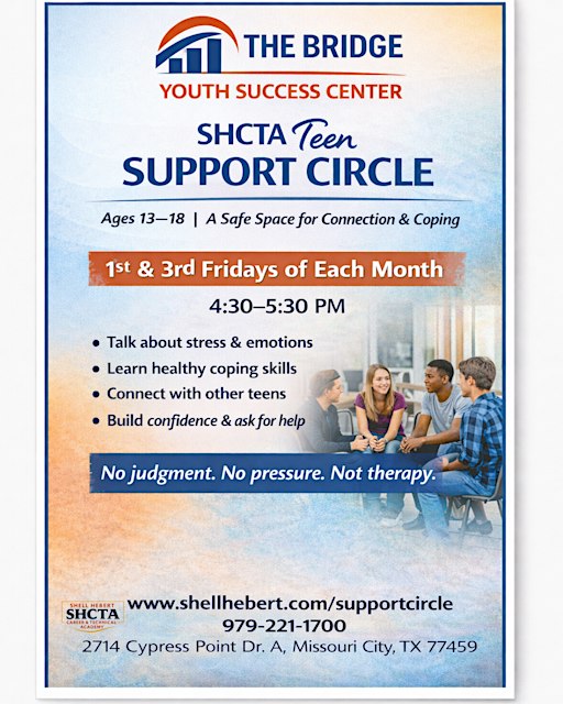 Teen Support Circle (Ages 13–18) – Bridge Youth Success Center