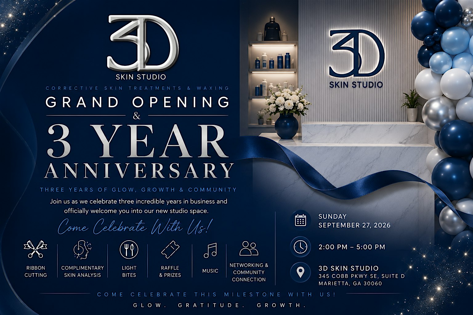 3D SKIN STUDIO GRAND OPENING
