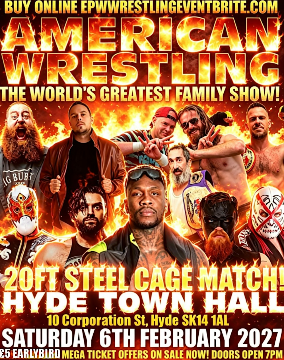 AMERICAN WRESTLING HYDE (20FT STEEL CAGE MATCH)