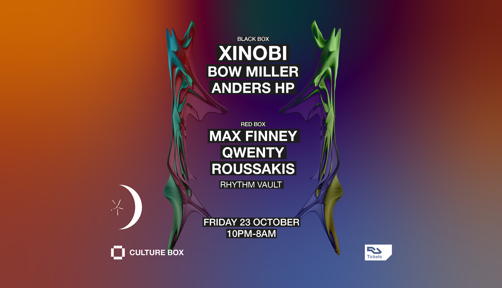 Xinobi / Bow Miller / Anders HP / Rhythm Vault: Max Finney / Qwenty / Roussakis