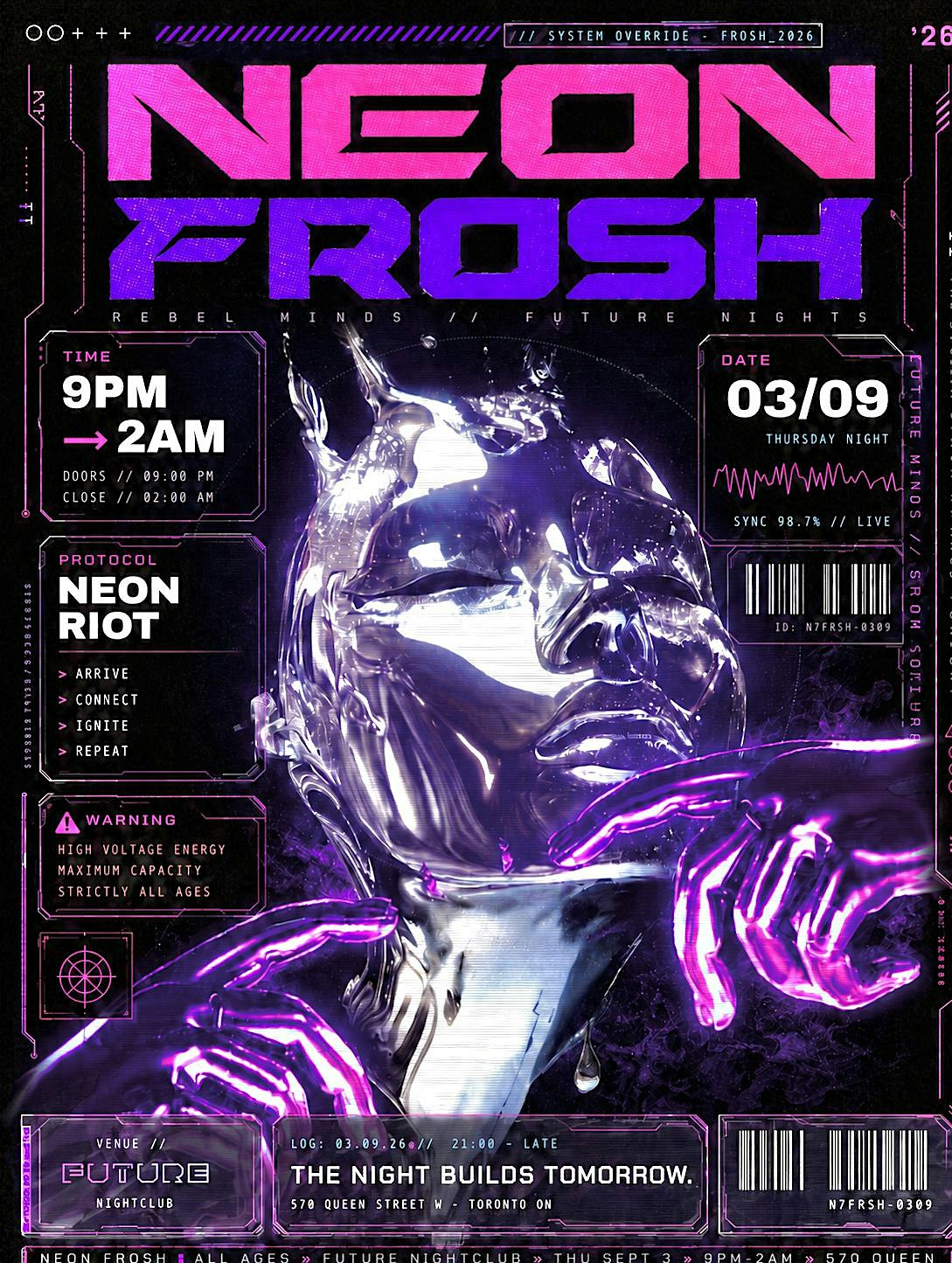 Neon Frosh | Sep 3rd Thur | All Ages