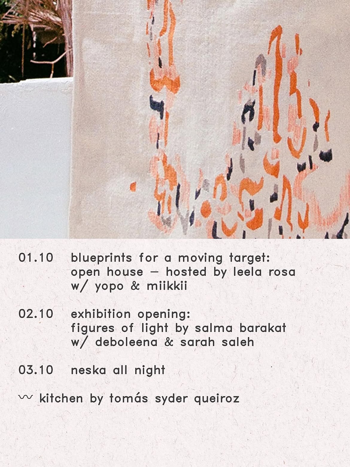 Exhibition opening: figures of light by salma baraket w/ deboleena & sarah saleh