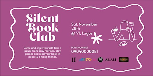 Silent Book Club  VI: Victoria Island Lagos (Nov Edition)