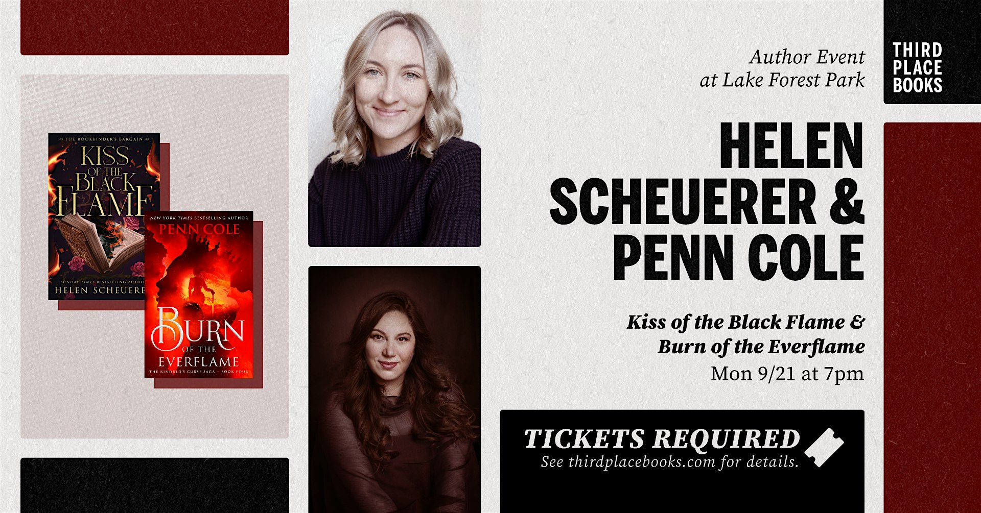 An evening with Helen Scheuerer and Penn Cole