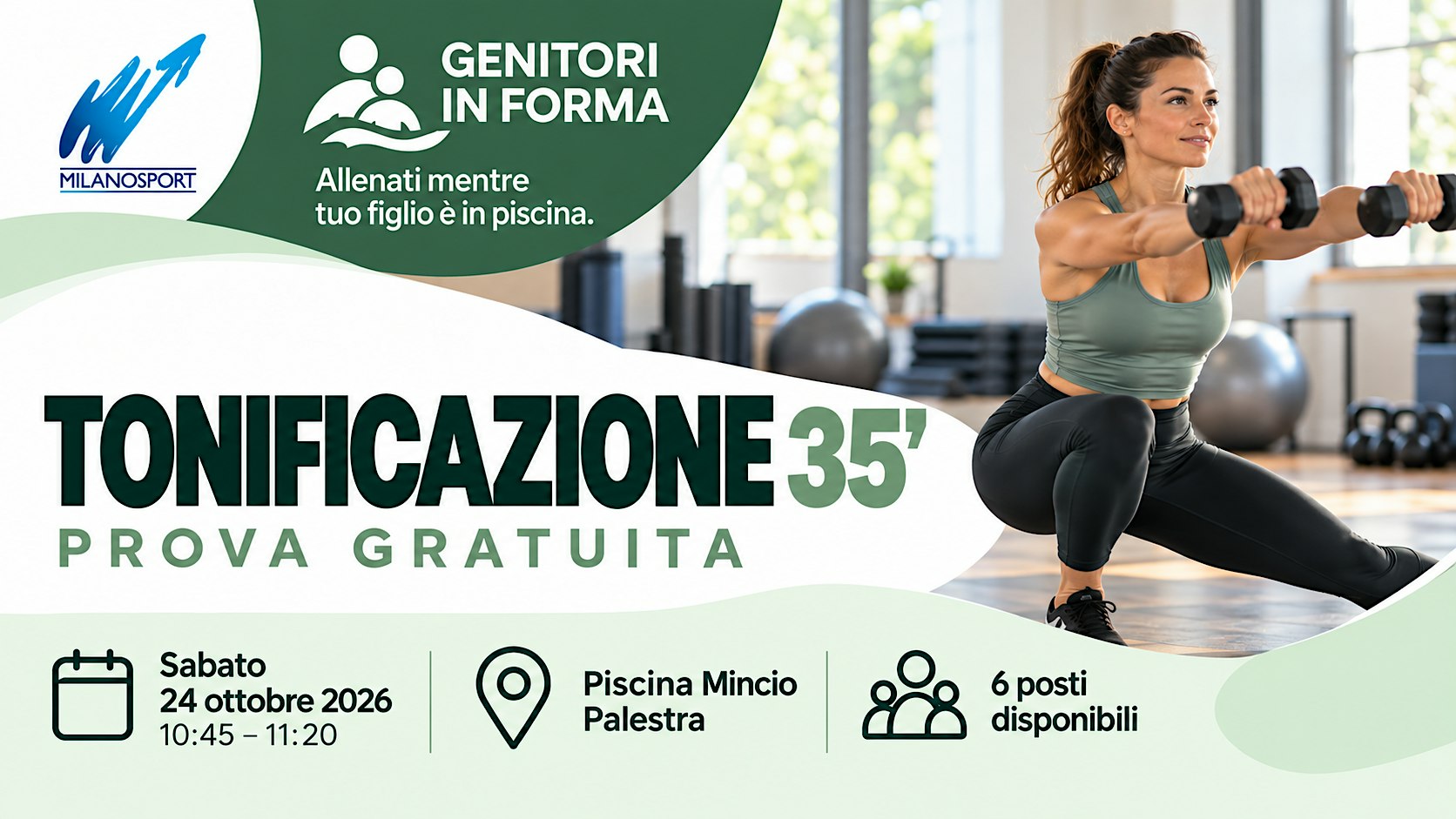 Prova gratuita Pilates & Tone 35’  | Mincio