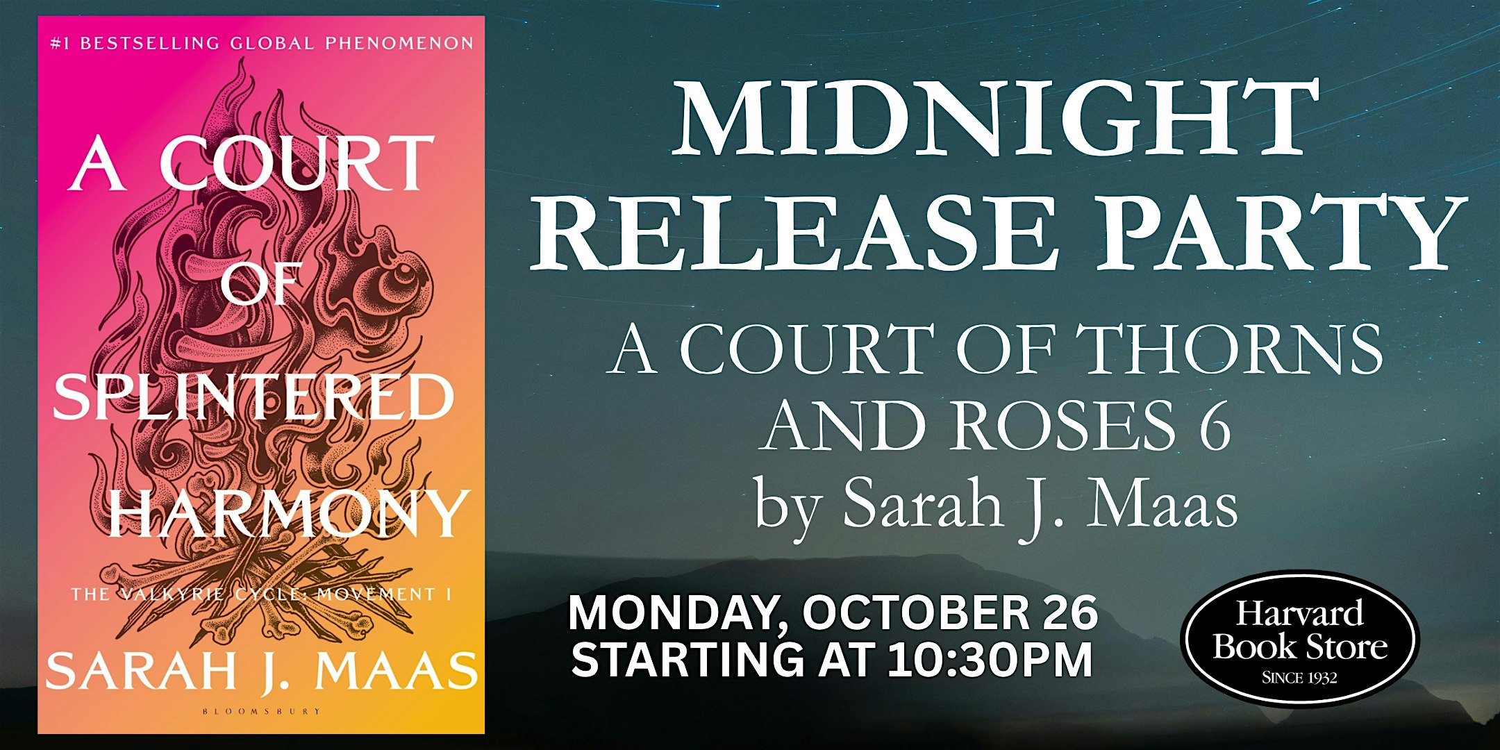 ACOTAR Book #6 Midnight Release Party at Harvard Book Store