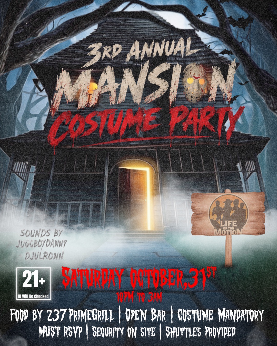 Halloween  Mansion Costume Party🎃