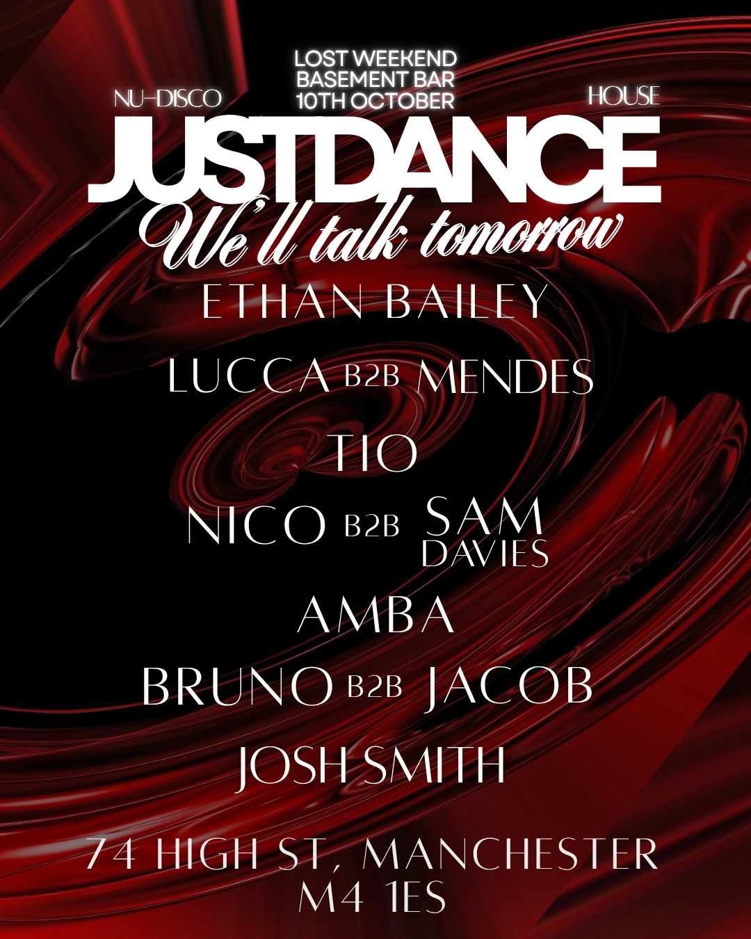 Just Dance we'll Talk Tomorrow