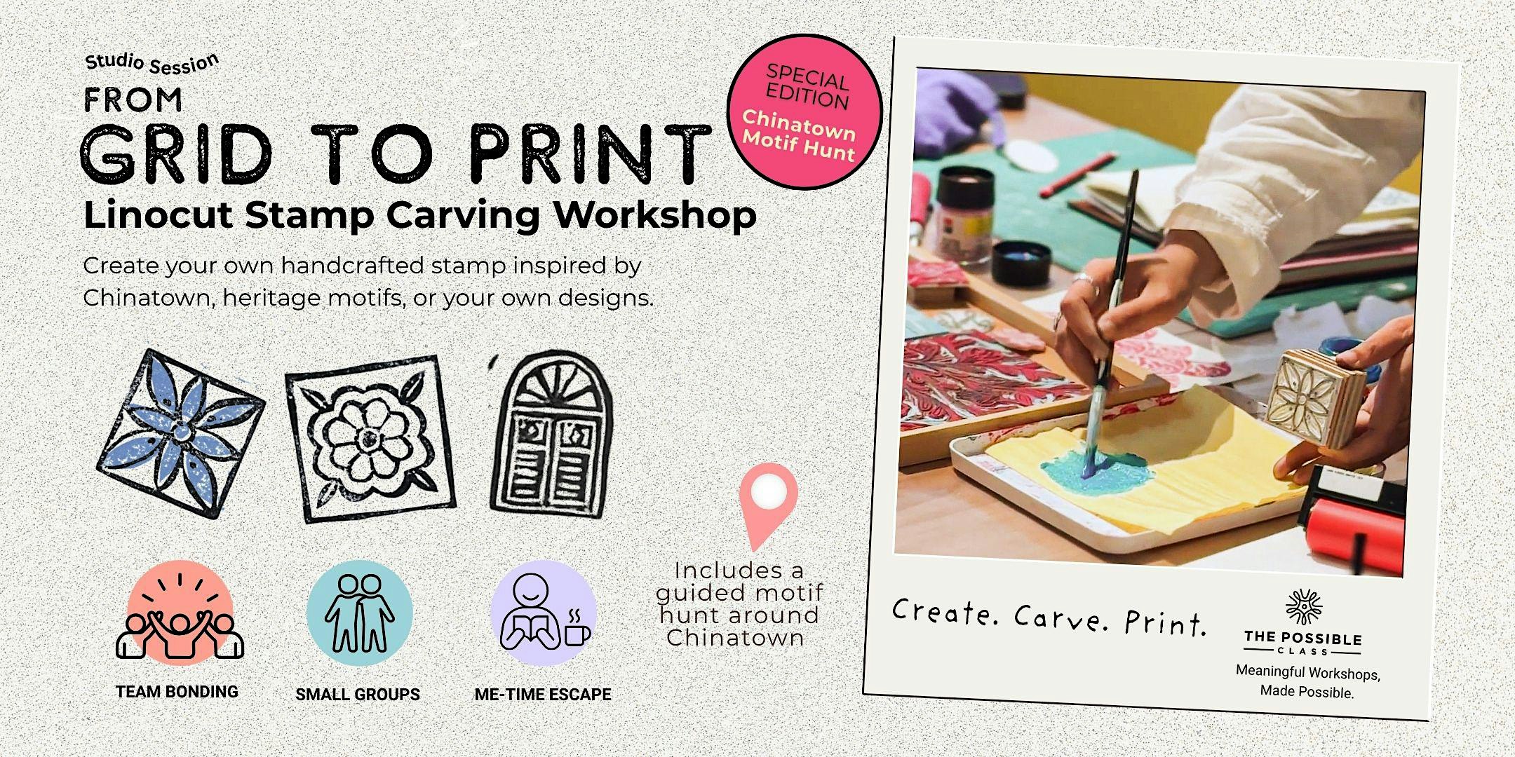 Linocut Stamp Carving Workshop - Chinatown Motif Hunt Special Edition
