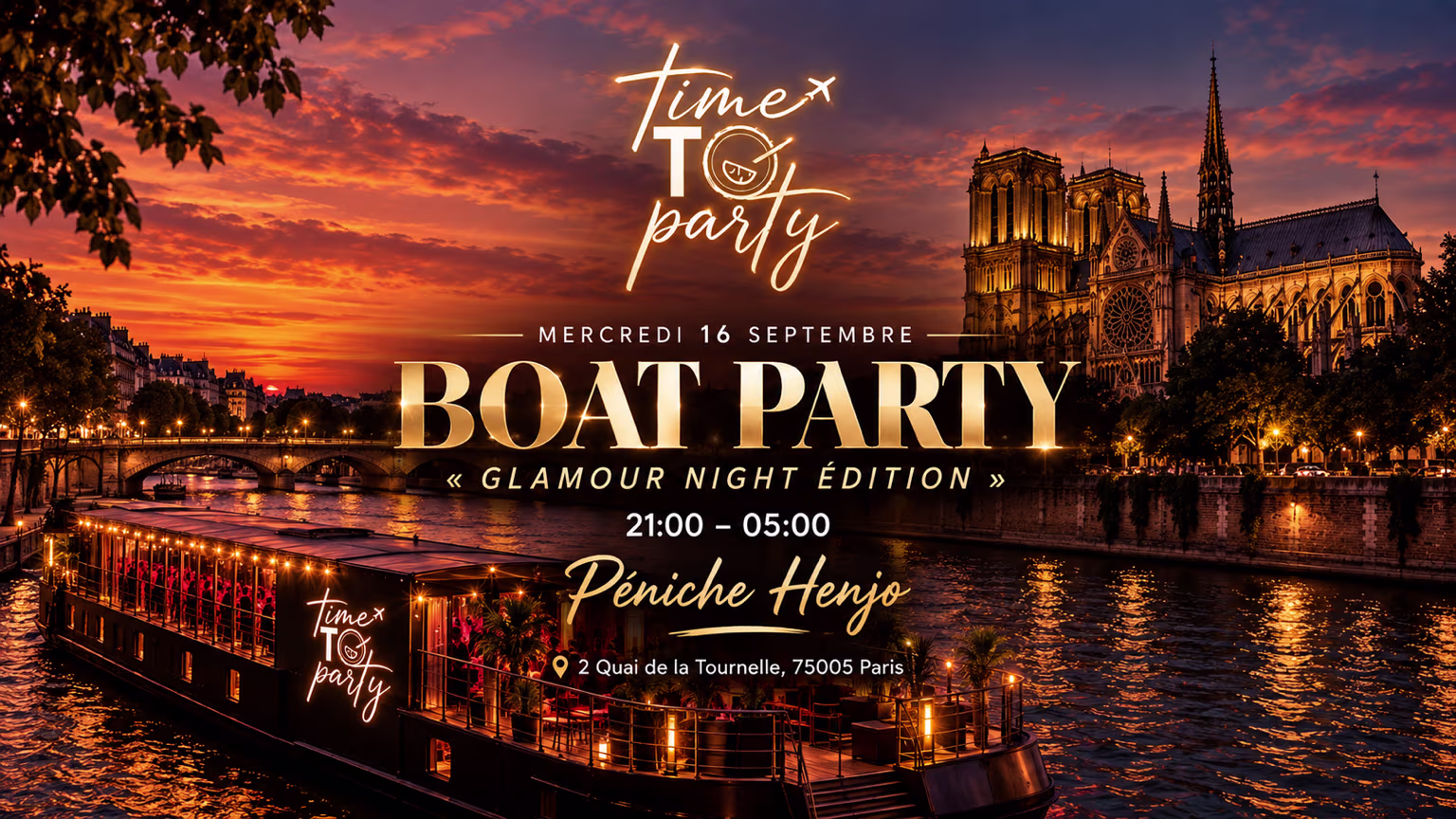 Timetoparty - Glamour Night Edition - Mercredi 16 Septembre