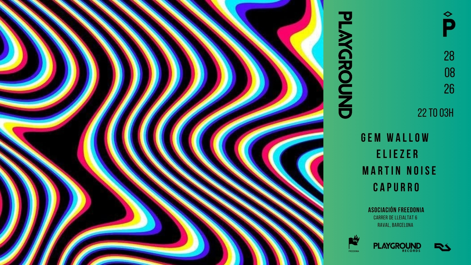 PLAYGROUND with Gem Wallow + Eliezer + Martin Noise + Capurro
