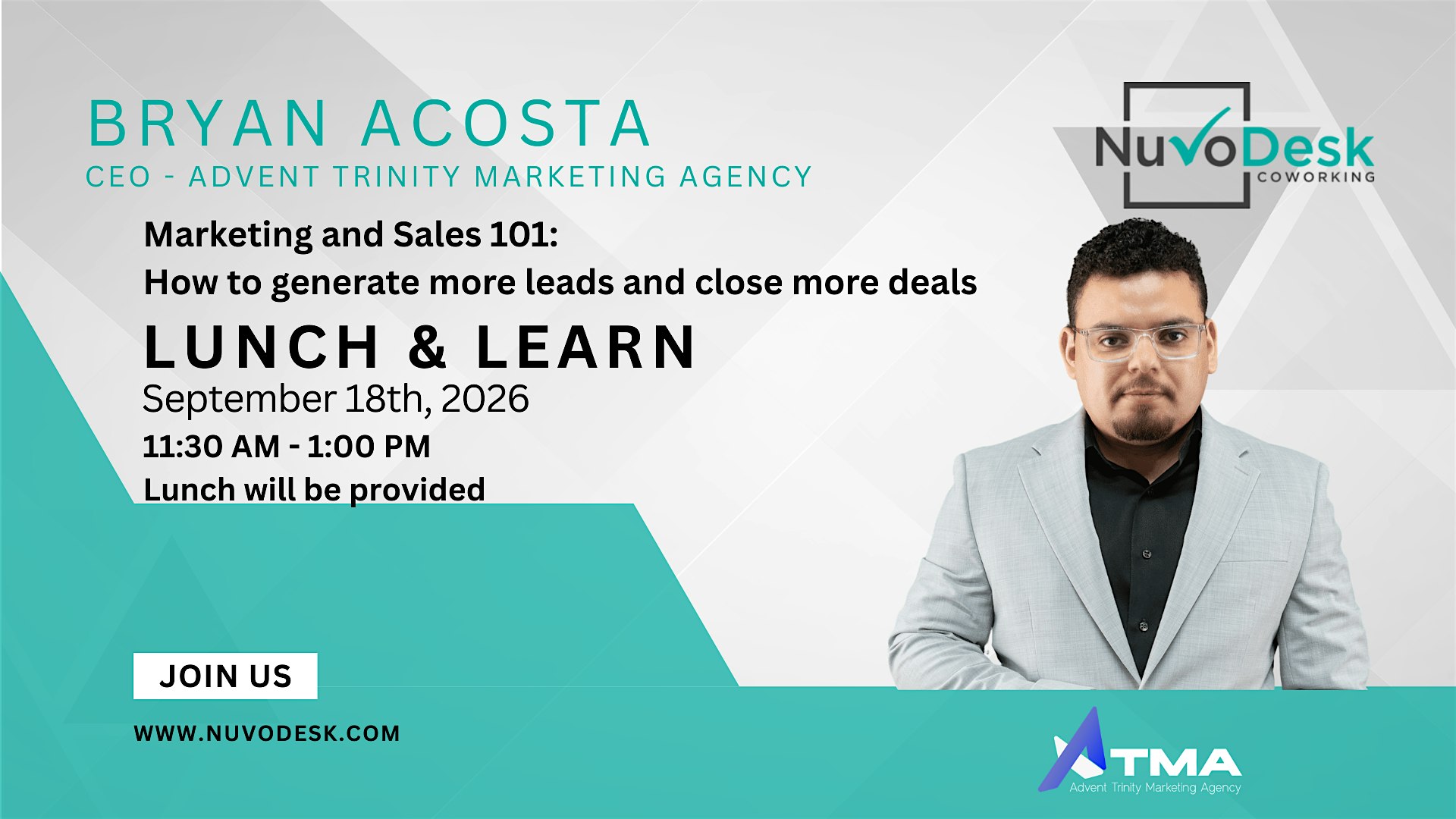 FREE Lunch & Learn: Marketing & Sales 101