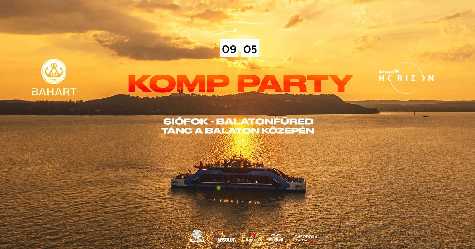 Be Massive Horizon & BAHART: ÚJ KOMP Boat Party TÁNC A Balaton KÖZEPÉN