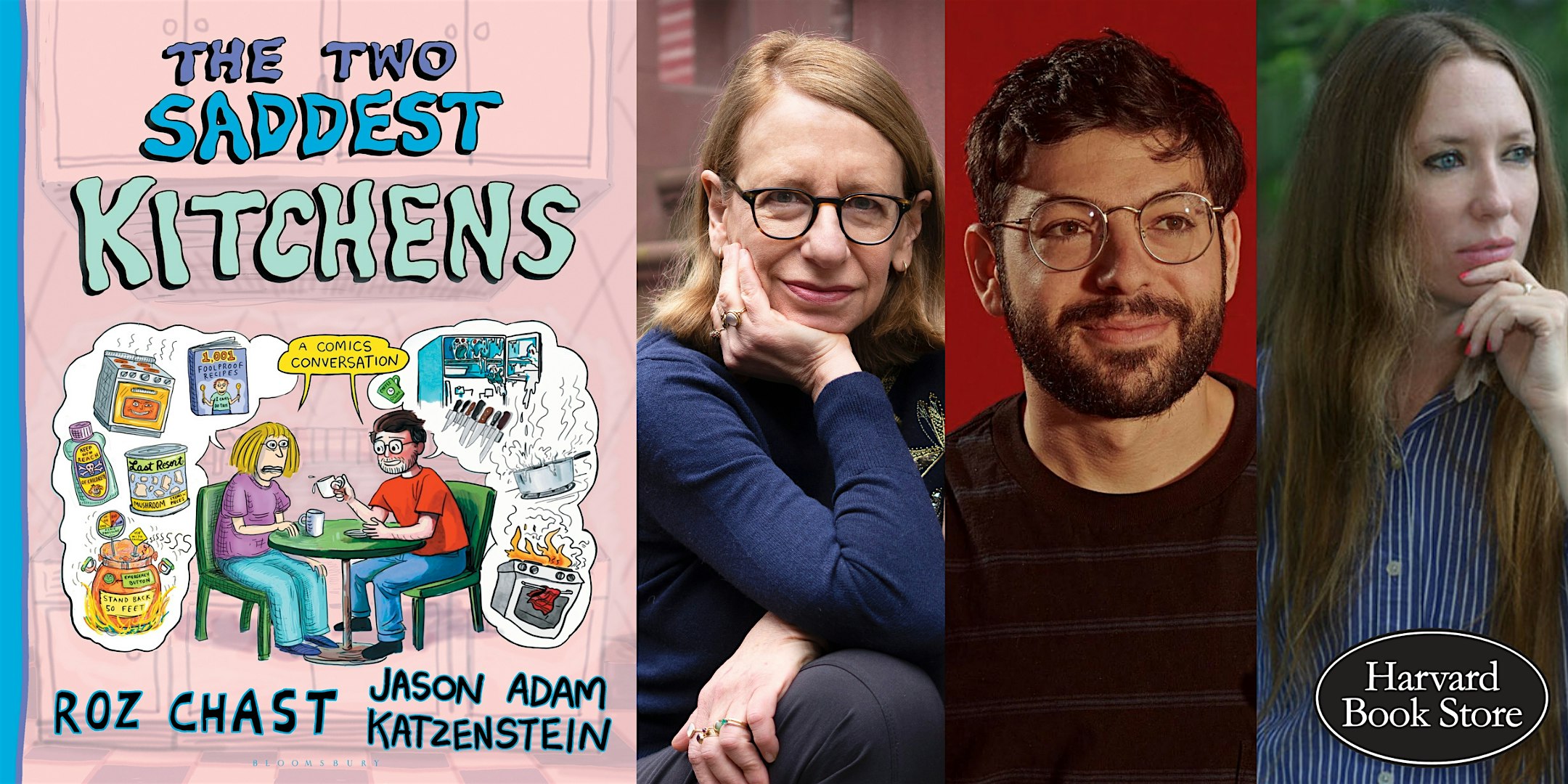 Roz Chast and Jason Adam Katzenstein at The Brattle Theatre