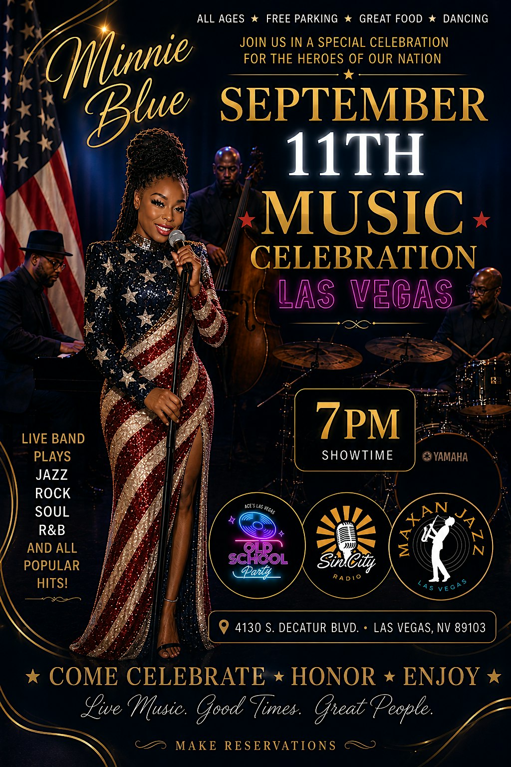 Minnie Blue jazz singer of the year live in Las Vegas
