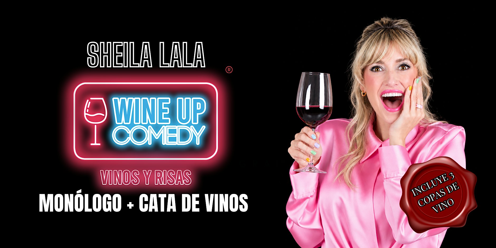 WINE UP COMEDY : cata de vinos+ monólogo en Gran Via, Madrid