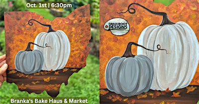 Autumn Ohio Pumpkins Paint + Sip at Branka's Bake Haus & Market