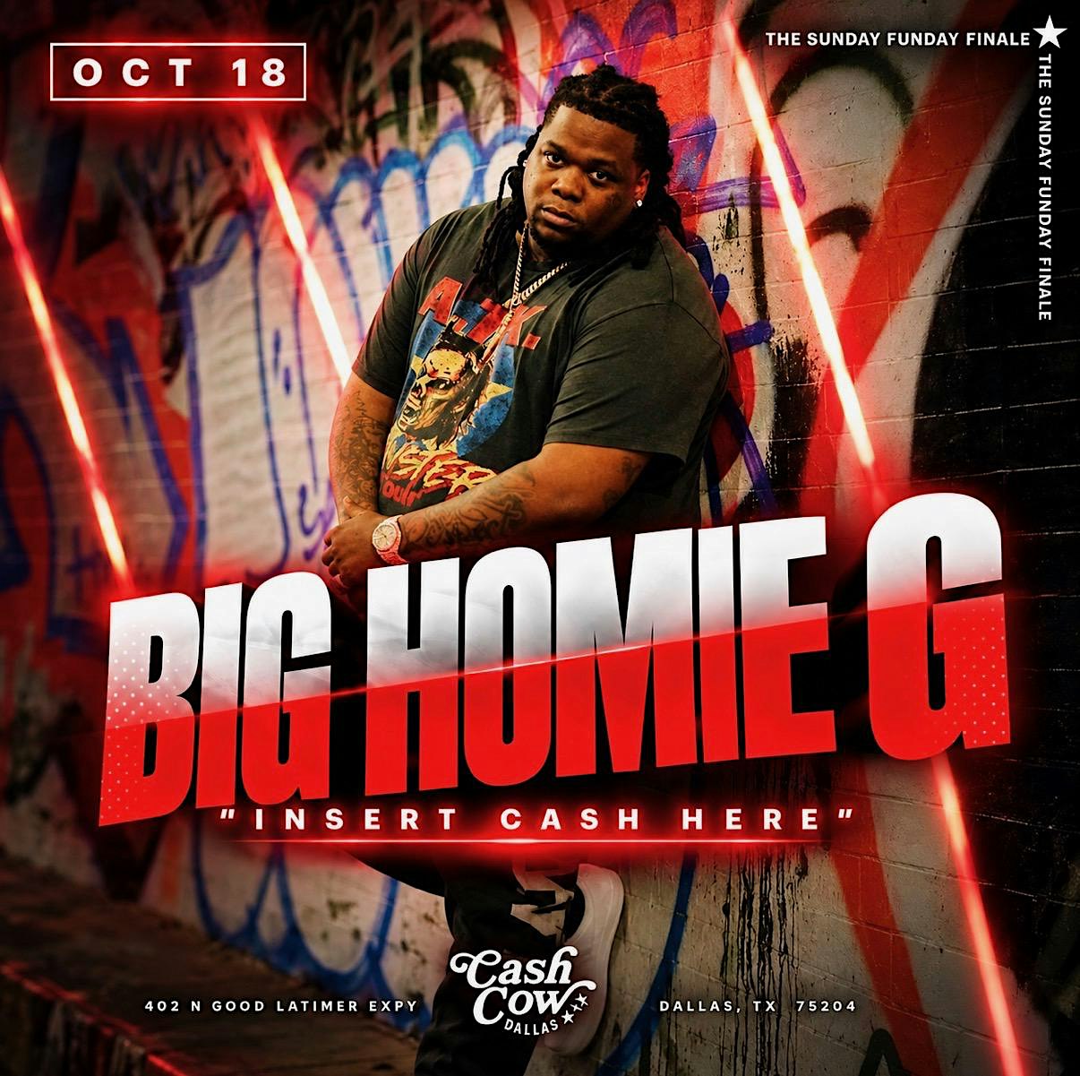 Big Homie G performing Live at Cash Cow