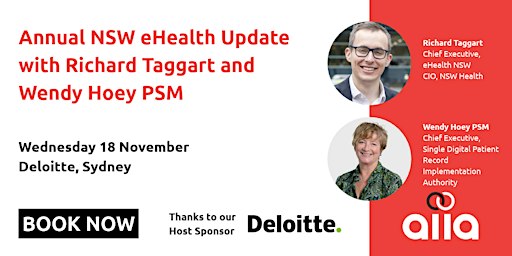 Annual NSW eHealth Update with Richard Taggart and Wendy Hoey PSM
