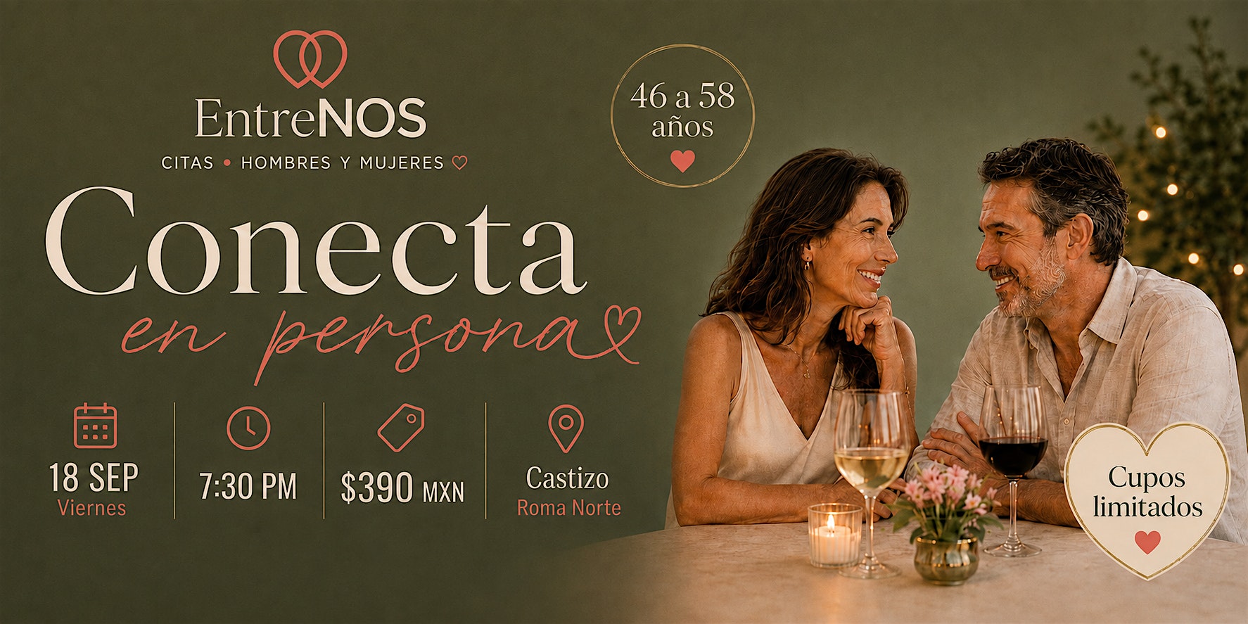 EntreNOS | Citas para Hombres y Mujeres de 46 a 58 años